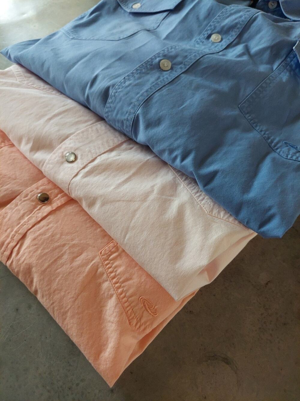 Lot Of 3 Long Sleeve Roper Western Shirts Lot 3XLT Pearl Snap Pastel Dress Shirt